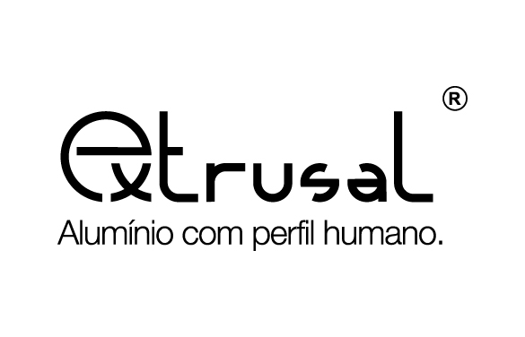 Logótipo Extrusal – fornecedor da MTS Serralharia em sistemas de alumínio sustentáveis